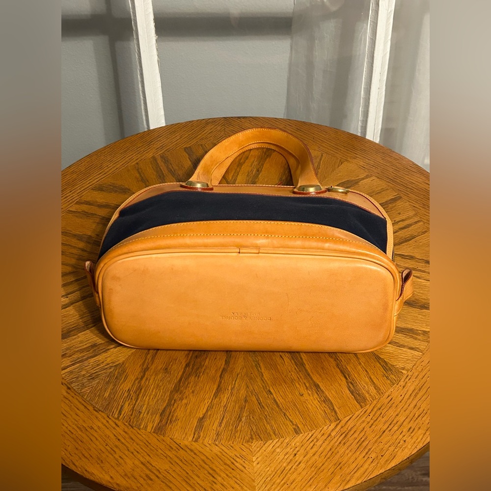 Dooney & Bourke Navy Canvas Satchel/Bag - Picture 5 of 11